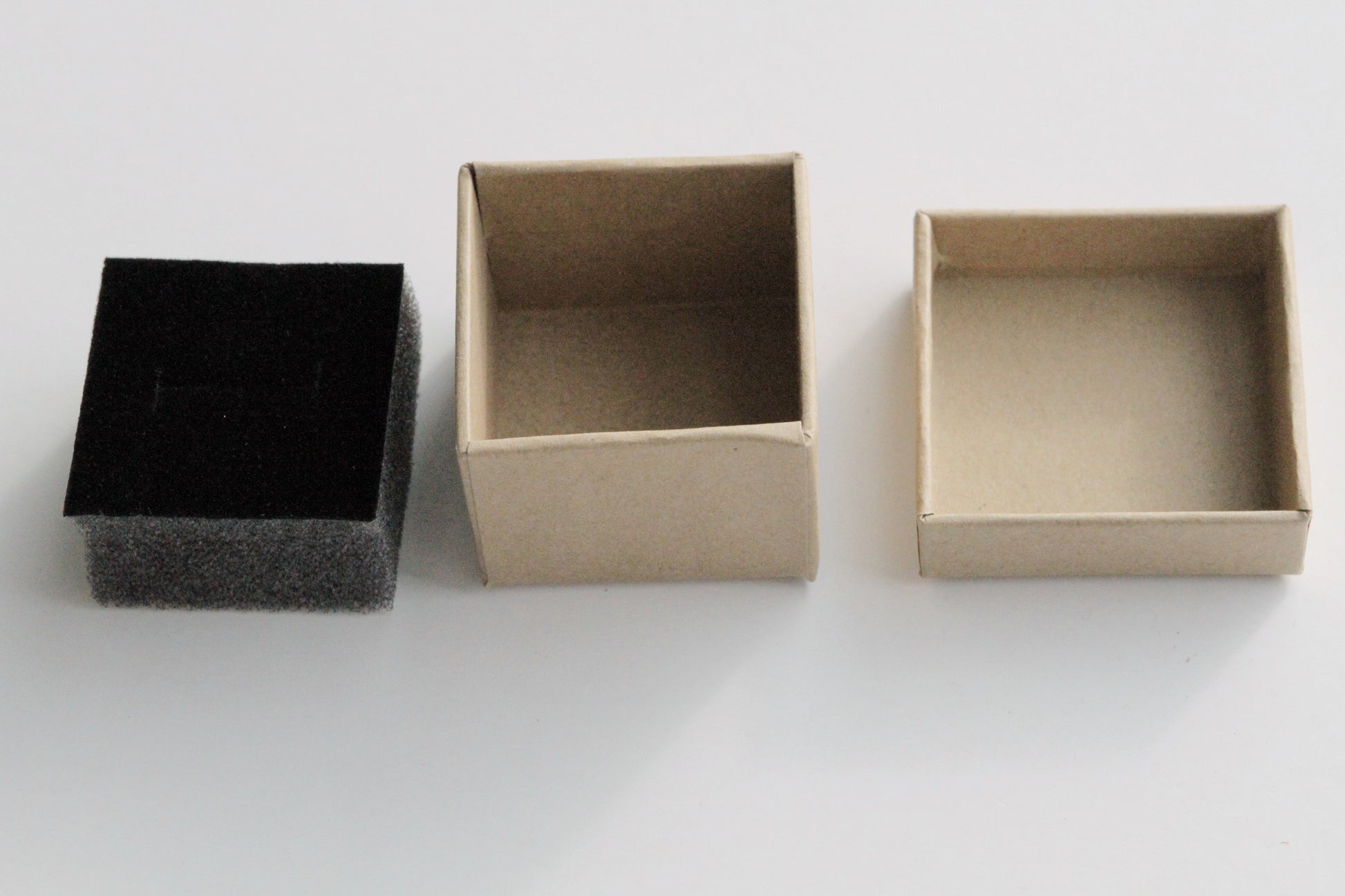 Kraft Box - Base and Lid, 4.3cm x 4.3cm x 3.8cm - KEY Handmade
 - 5