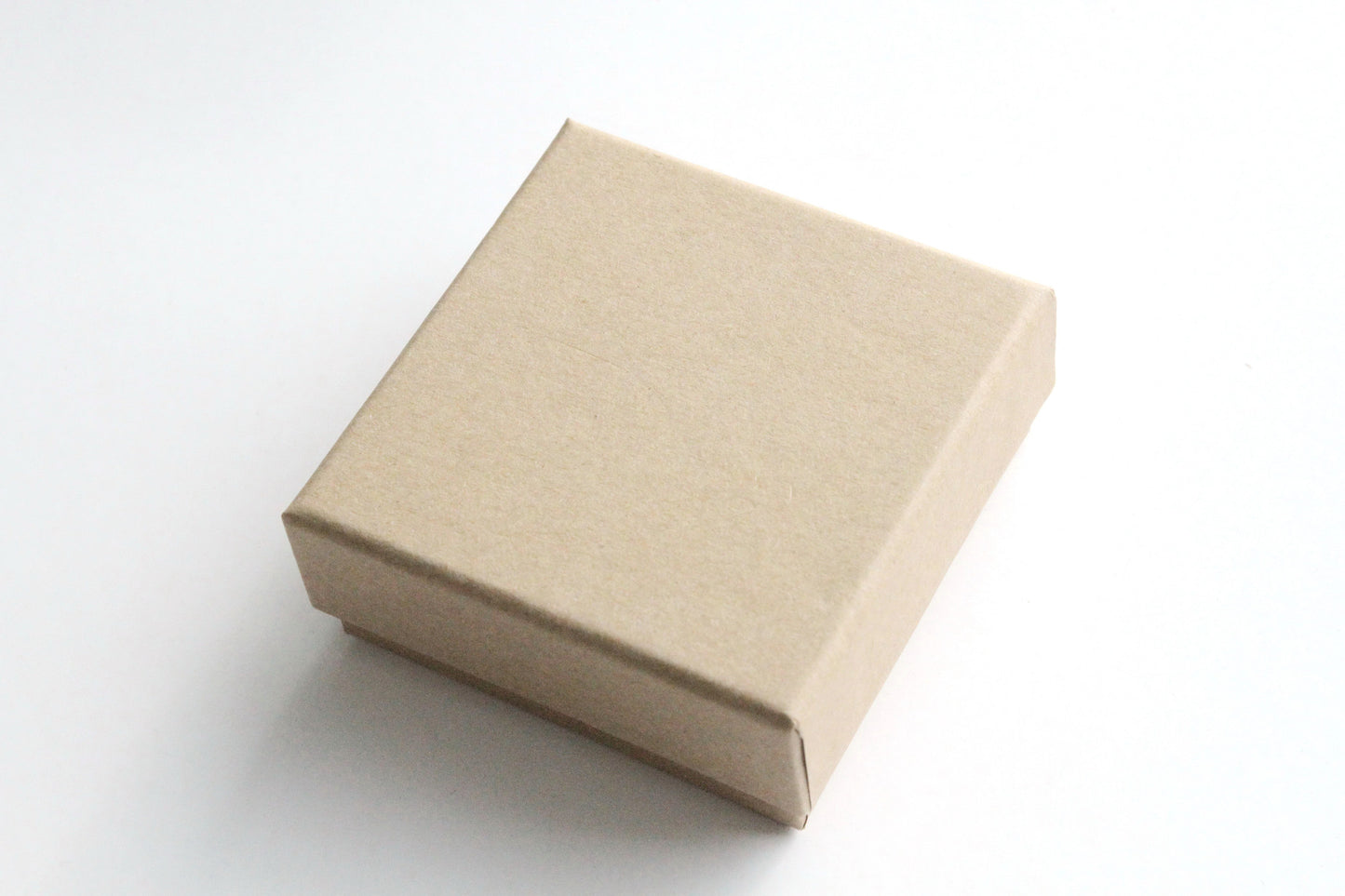 Kraft Box - Base and Lid, 7.3cm x 7.3cm x 3cm - KEY Handmade
 - 1