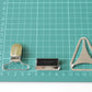 Suspender Hardware - 32mm, Triangle Leg and Clip Set - KEY Handmade
 - 5
