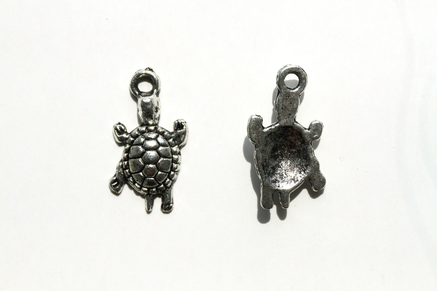 Charm - Turtle, Antique Silver - KEY Handmade
 - 1