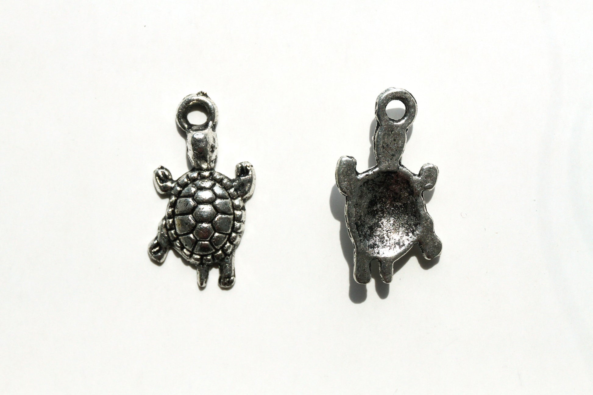 Charm - Turtle, Antique Silver - KEY Handmade
 - 1