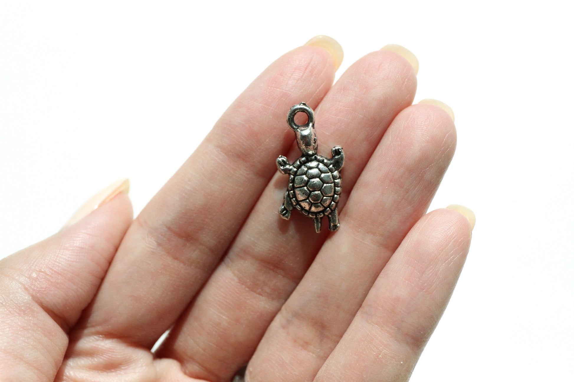 Charm - Turtle, Antique Silver - KEY Handmade
 - 2