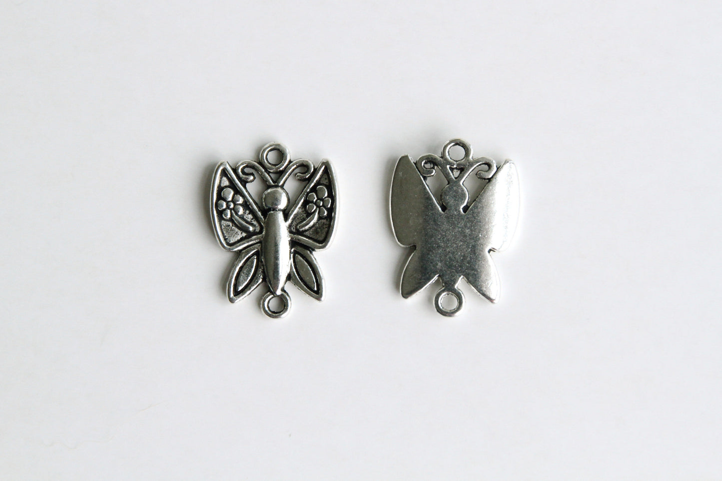 Charm - Butterfly, Antique Silver - KEY Handmade
 - 1