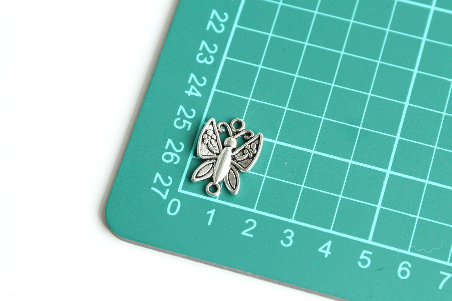 Charm - Butterfly, Antique Silver - KEY Handmade
 - 3