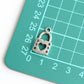 Charm - Lock with Heart Shape Key Hole, Antique Silver - KEY Handmade
 - 3