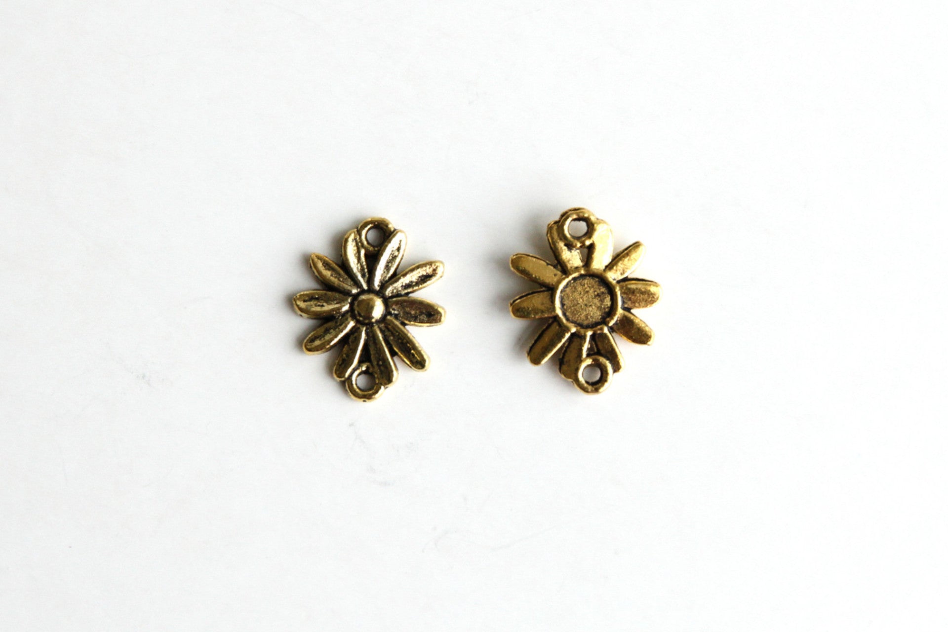 Connector - Sun Flower, Antique Gold - KEY Handmade
 - 1