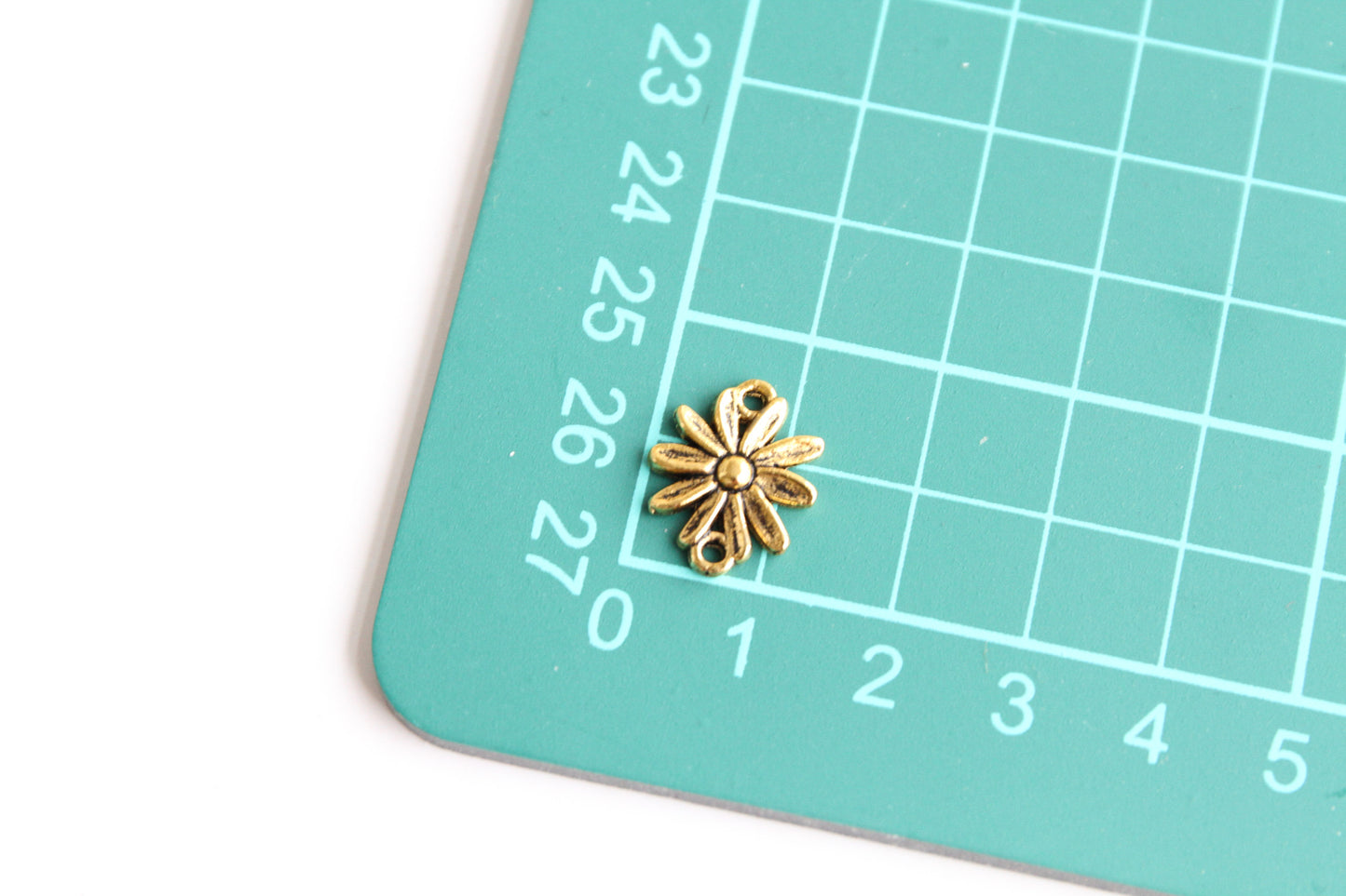 Connector - Sun Flower, Antique Gold - KEY Handmade
 - 3