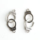 Charm - Handcuffs, Antique Silver - KEY Handmade
 - 1
