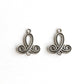 Connector - Knotting, Antique Silver - KEY Handmade
 - 1