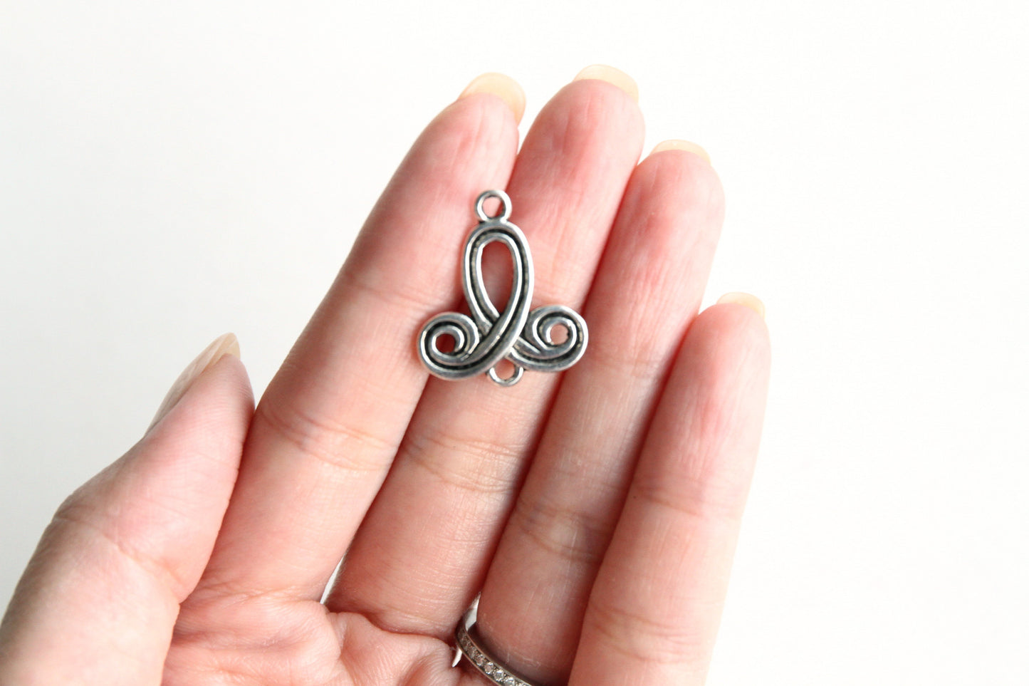 Connector - Knotting, Antique Silver - KEY Handmade
 - 2