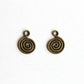 Charm - Swirl, Antique Brass - KEY Handmade
 - 1
