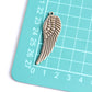 Charm - Feather Wing, Antique Brass