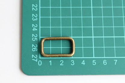 Rectangular Split Loop - 1 inch, Brass - KEY Handmade
 - 2