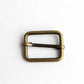 Rectangular Slider - 1 inch, One Movable Pin, Brass - KEY Handmade
 - 1