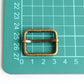 Rectangular Slider - 1 inch, One Movable Pin, Brass - KEY Handmade
 - 4