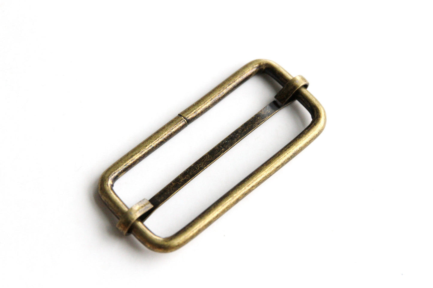 Rectangular Slider - 2 inch, One Movable Pin, Brass - KEY Handmade
 - 3