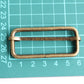Rectangular Slider - 2 inch, One Movable Pin, Brass - KEY Handmade
 - 4