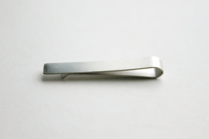 Tie Clip - 55 x 8 mm, Slide Bar, Matte Silver Color - KEY Handmade
 - 1