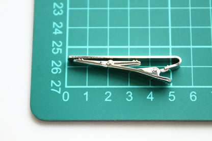 Tie Clip - 54 x 5 mm, Clasp, Silver Color - KEY Handmade
 - 5