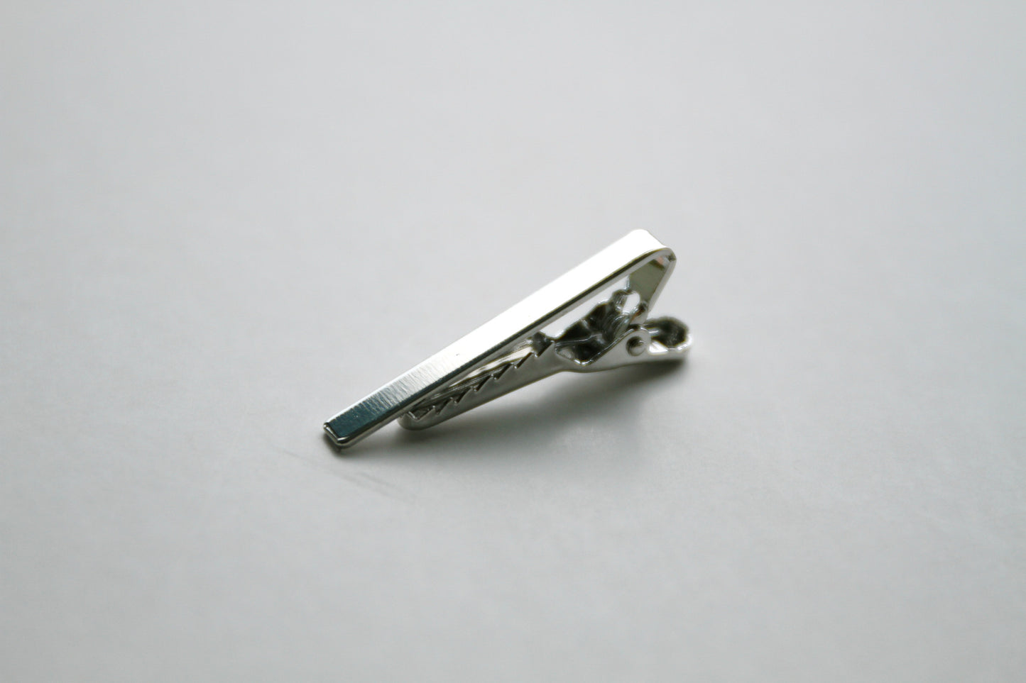 Tie Clip - 40 x 5 mm, Alligator Clip, Silver Color - KEY Handmade
 - 2