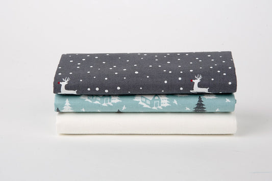Quarter Fabric Pack - Cotton, Dailylike "Rudolph Town" - KEY Handmade
 - 1