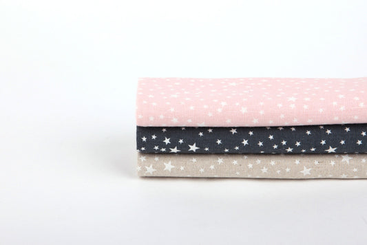 Quarter Fabric Pack - Linen Cotton, Dailylike "Starry" - KEY Handmade
 - 1