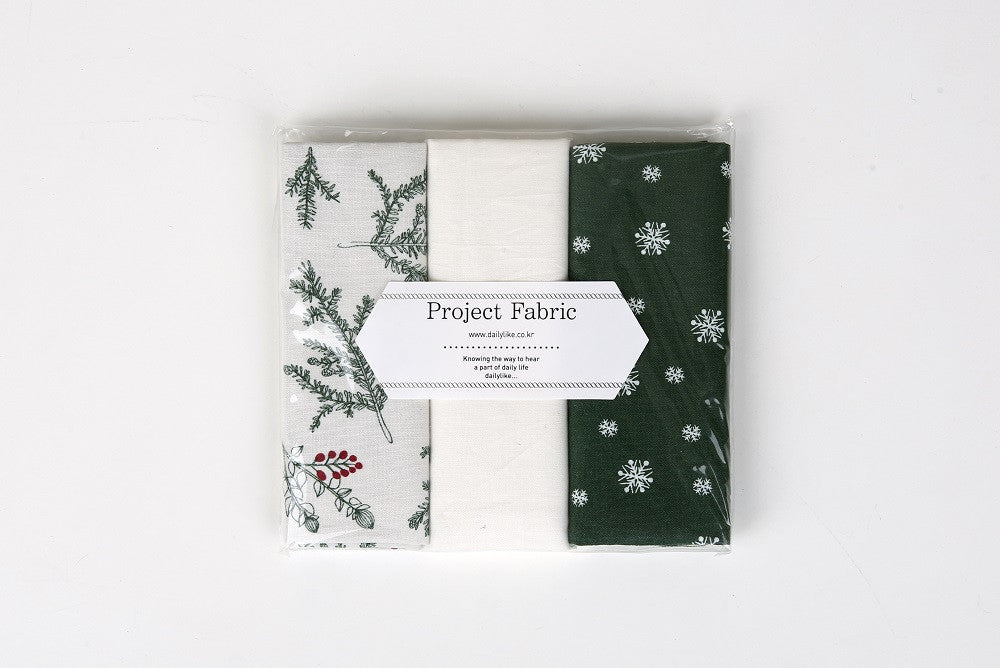 Quarter Fabric Pack - Cotton, Dailylike "Winter Tree" - KEY Handmade
 - 4