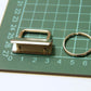 Key Fob Hardware - 1.25" (32mm), with 25mm Split Ring