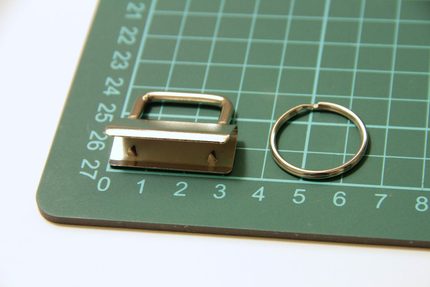 Key Fob Hardware - 1.25" (32mm), with 25mm Split Ring